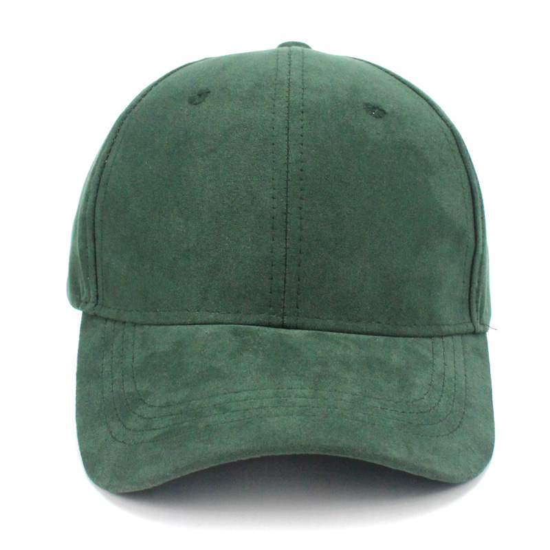 Kvinder mænd baseball kasketter ruskind solid grøn trucker cap afslappet snapback monteret hat til pige dreng unisex far hat cap justerbar