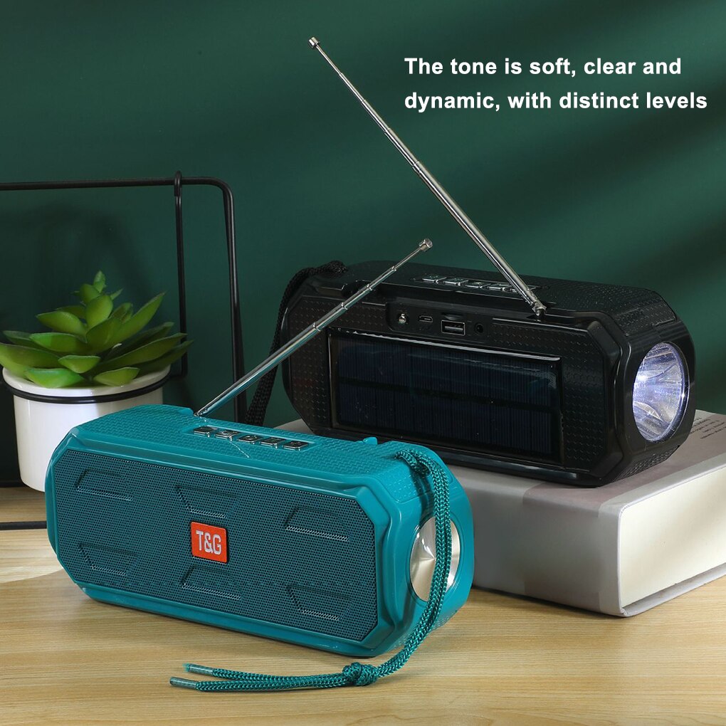 Portable Bluetooth-compatible Speaker Wireless Bass Column Outdoor USB Speakers Support AUX TF Subwoofer Loudspeaker