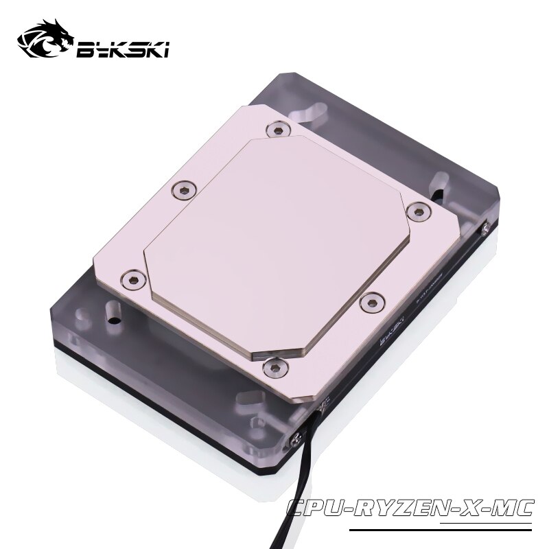 Bykski CPU-RYZEN-X-MC RGB LED CPU Wasser Kühl Block für AMD bin2 bin3 bin4 TR4 Schwarz
