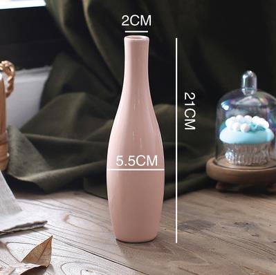 small fresh ceramic vase, European-style ceramic crafts, home office desktop decoration ,: style 4
