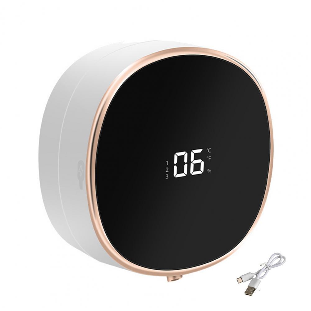 13.3*6cm elektriske berøringsfri sæbedispensere vægmonteret ipx 5 genopladelige batteridrevne højteknologiske automatiske sæbedispensere: Hvid