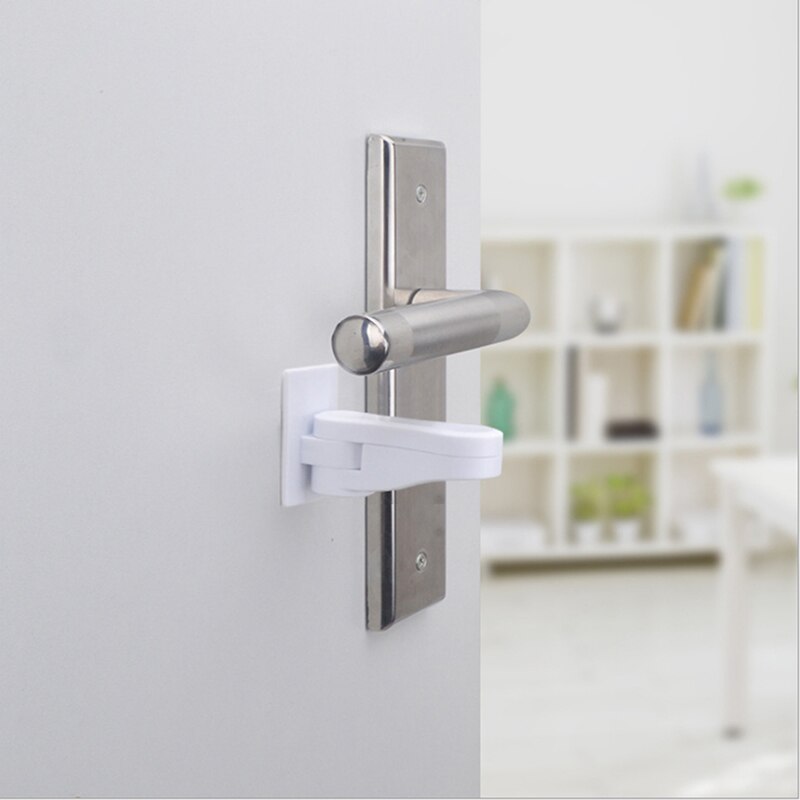 Home Universal ABS Protection Device for Children Safety ABS Anti-open Handle Locks Door Lever Lock Baby Kids Safety Doors Lock