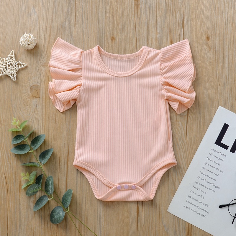 2020 nye nyfødte baby pige drenge bodysuits shorts ærmer jumpsuits bodysuit tøj outfits soldragt spædbørn tøj