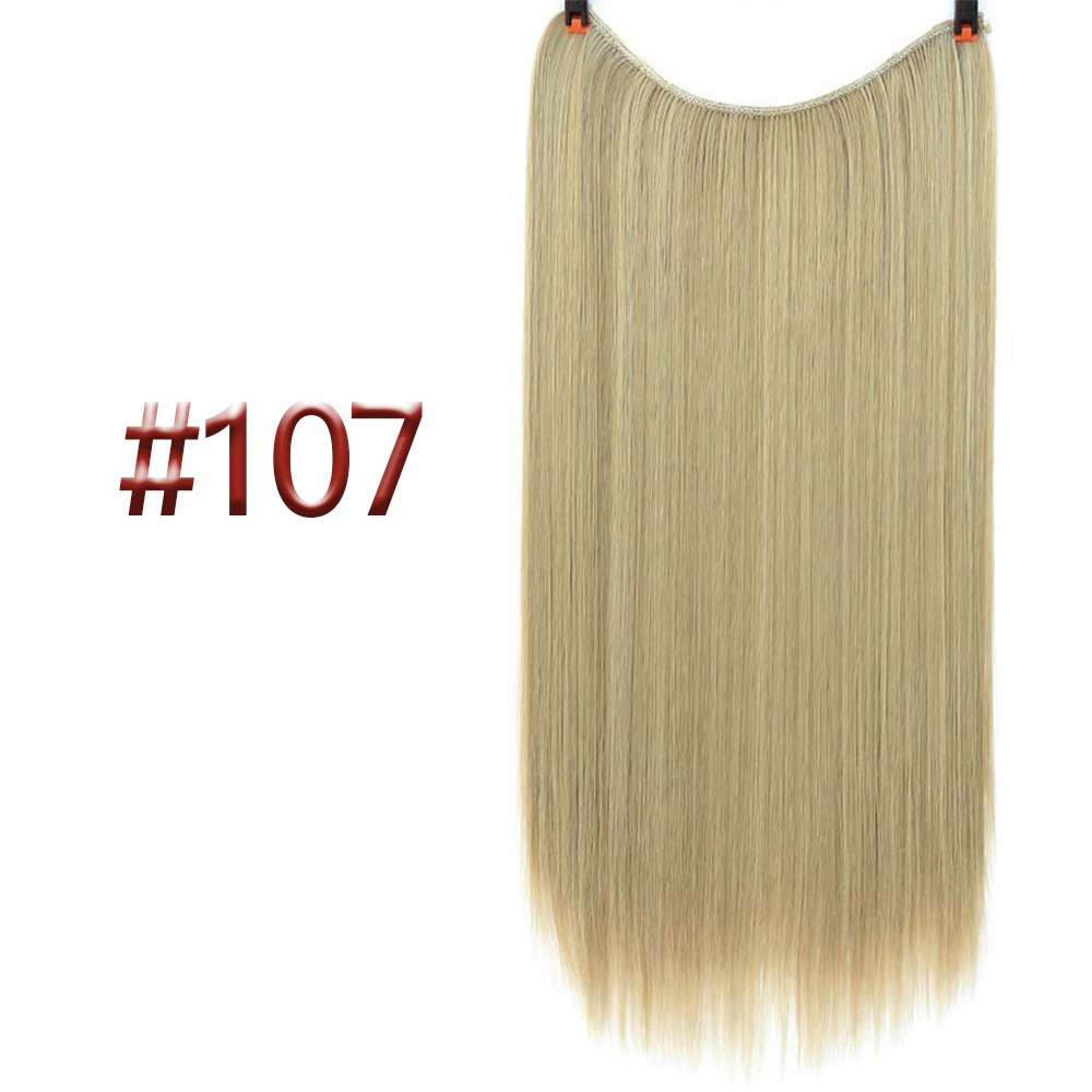 Liangmo Hair Extensions Onzichtbare Ombre Synthetische Natuurlijke Flip Verborgen Geheim Draad Crown Grijs Roze Voor Vrouwen: Z107