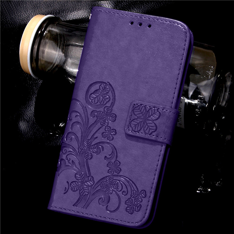 Voor LG Geest 4G LTE H422 H420 H440 H440N H440Y Luxe Portemonnee PU Lederen Case Voor LG Geest Telefoon Case Met Kaarthouder Slots: Purple