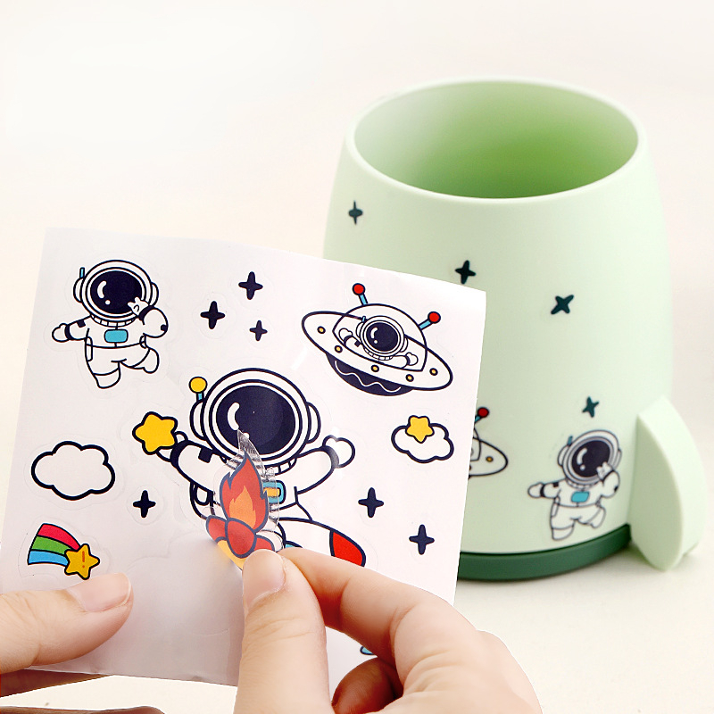 Multifunctionele kawaii pennenhouder, penseelhouder, etui, pennenbakje, organizer voor op het bureau van een kind of student, opbergruimte voor kantoorartikelen