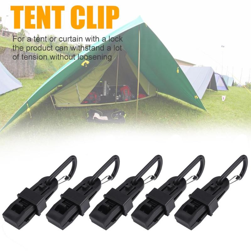 5 stks/set Winddicht Tenten Luifel Clip Outdoor Camping Wind Touw Klem Luifels Plastic Clip Tenten Accessoires