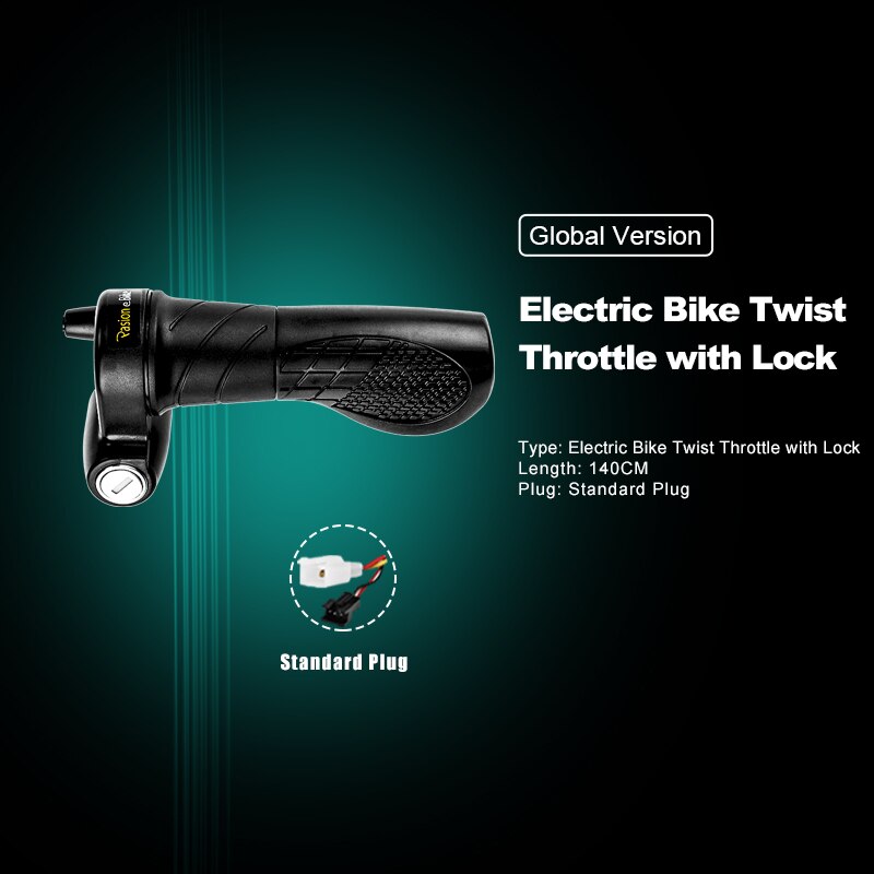 PASION E BIKE Twist Throttle 72V Electric Bicycle Speed Throttle 24V 36V 48V 60V Electric Bike Throttle Ebike Twist Throttle
