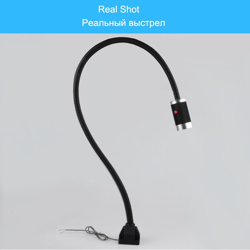 Led maskin arbejdslampe 24v/220v 9w led belysning med 50cm/ 80cm/100cm/120cm til industriel maskine cnc fræsemaskine lys
