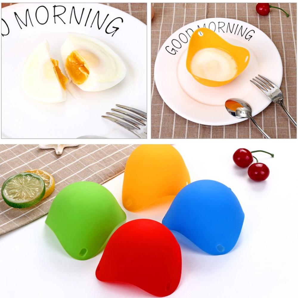 1 st 4 st silikon ägg poaching skida ägg mögel skål hög temperatur resistent ägg ångkokare köket tillbehör