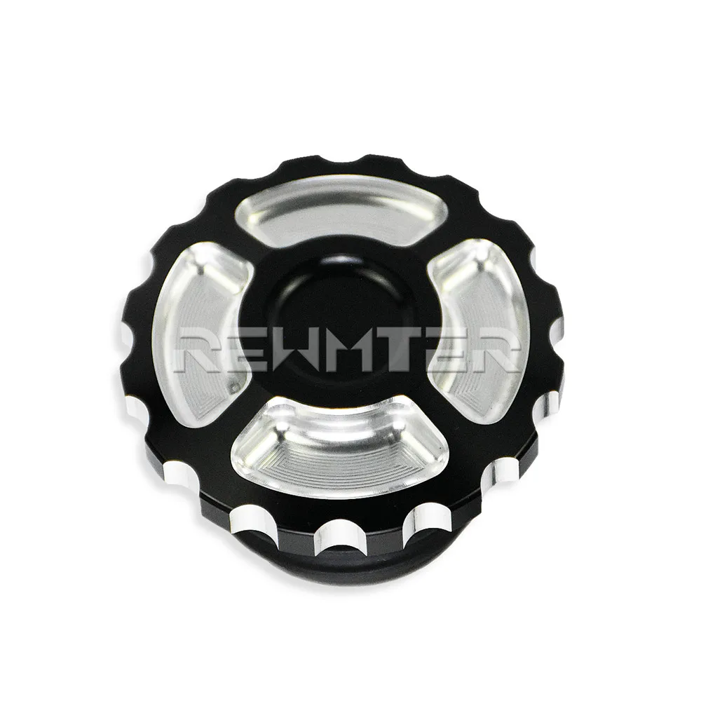 Motorcycle CNC Aluminum Fuel Gas Tank Vented Decorative Oil Cap For Harley Touring Road King Softail Dyna Sportster XL 1200 883