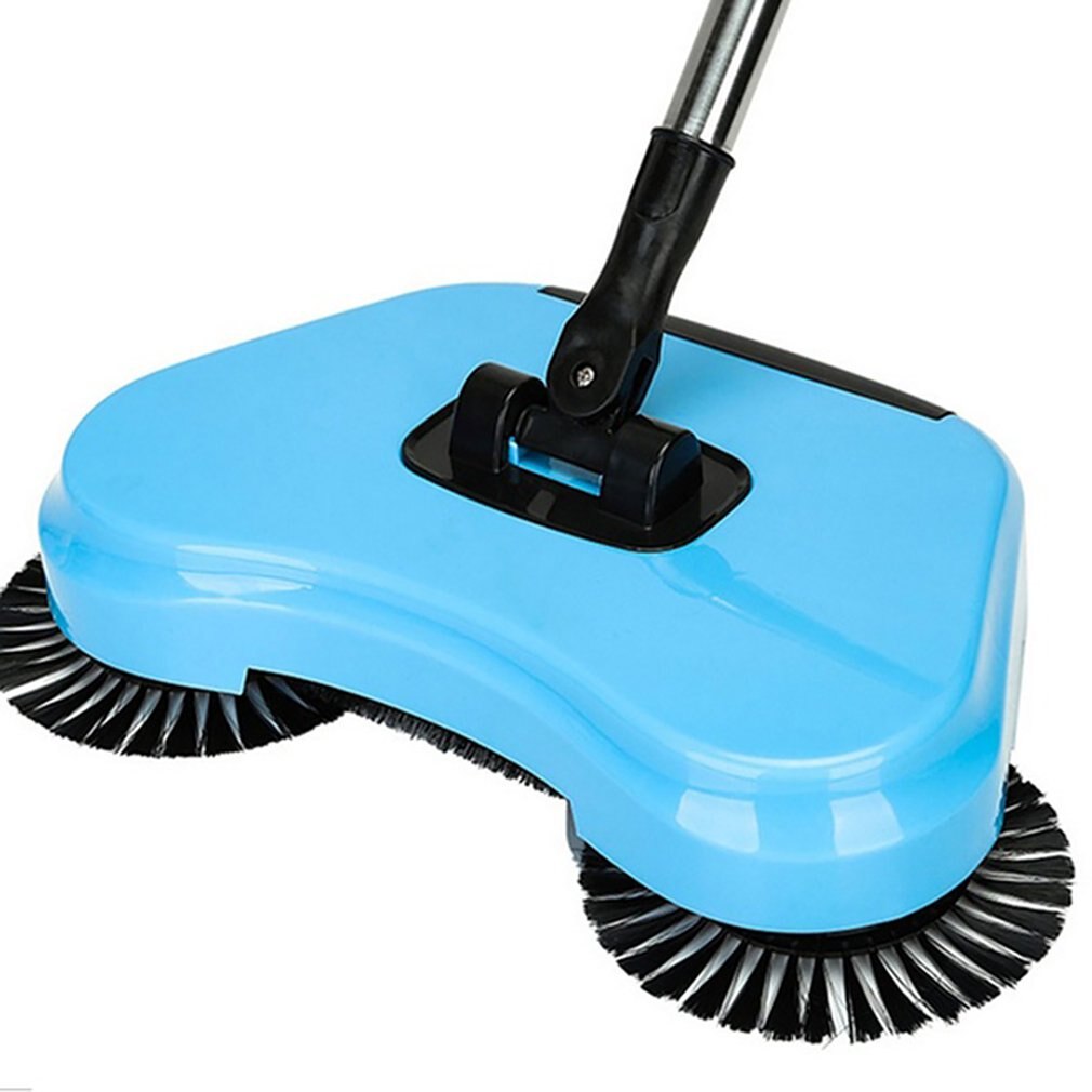 360 Graden Manual Rotary Vegen Mop Multifunctionele Mechanische Veegmachine Hand Push Schoonmaken Bezem Stofafscheider: Licht Geel