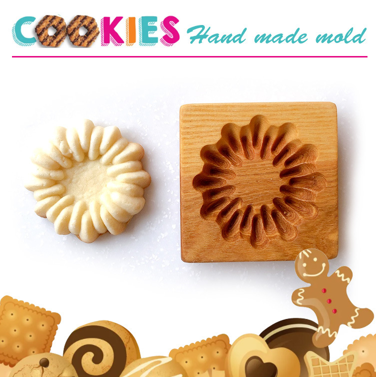 29 estilos molde de madera para galletas, cocina, hogar, molde para pastel de pan de jengibre, prensa navideña, moldes en relieve para galletas 3D, panadería M533: Negro