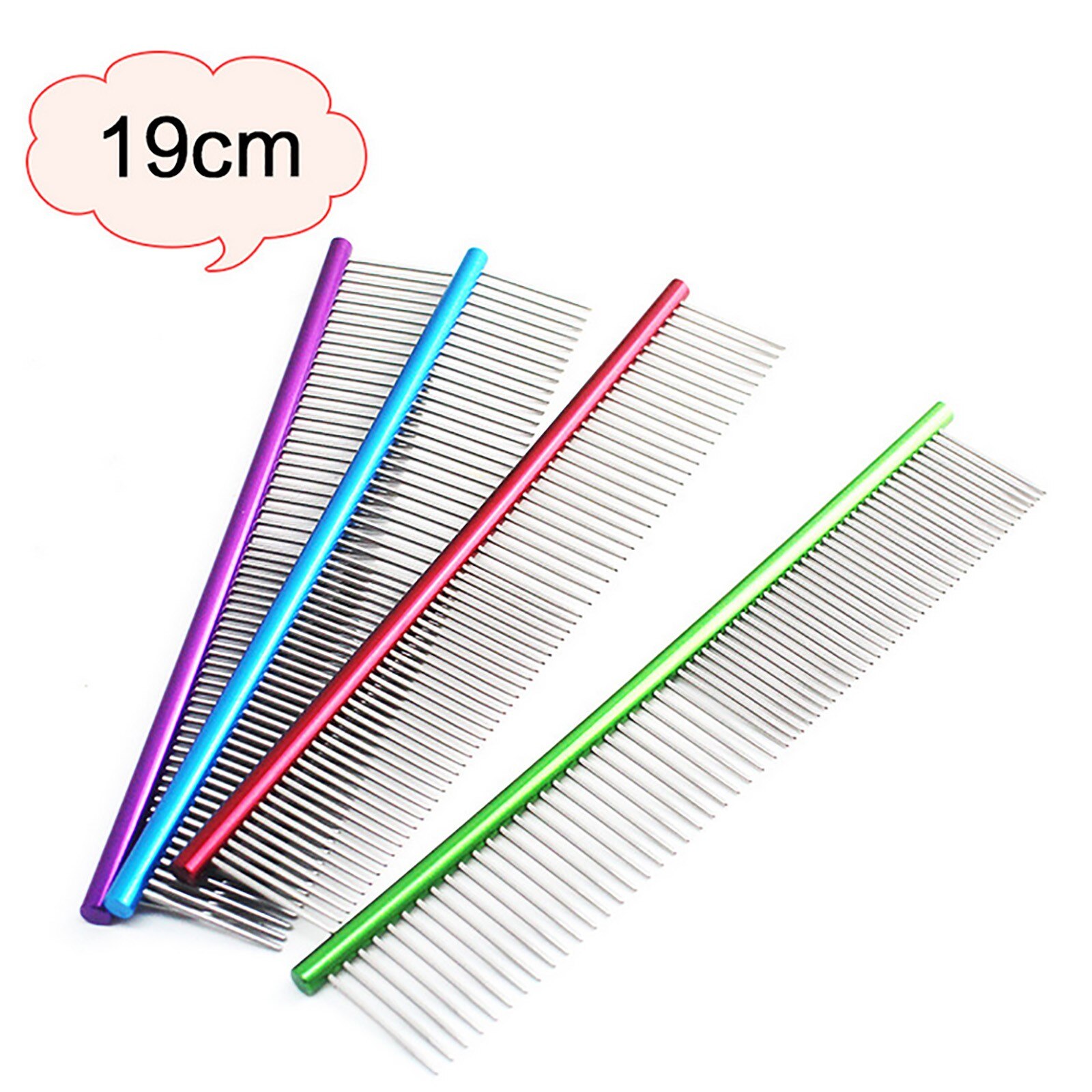 Pet Dematting Comb Stainless Steel Pet Grooming Comb For Dogs And Cats Gently Removes Loose Undercoat Mat Tangles #50g