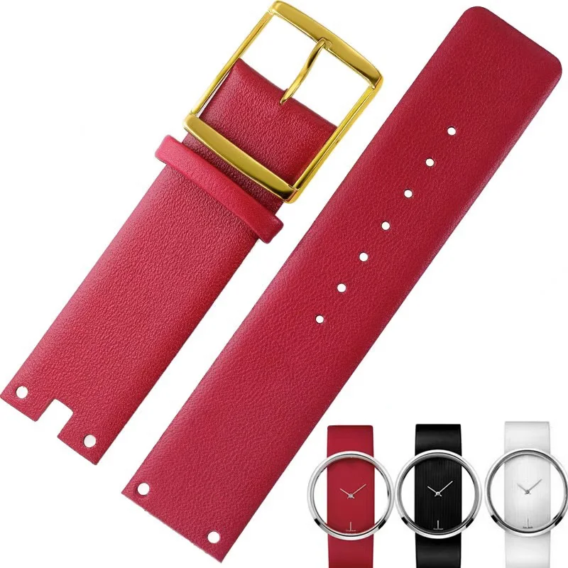 Horlogebandjes Voor Ck K94231 K9423101 Echt Leer Duurzaam Zacht Voor Calvin Klein Horlogeband 22Mm Heren Armband: Zwart Groen