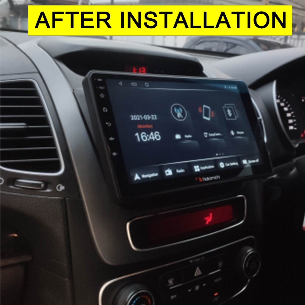 Autoradio Fascia Voor Kia Sorento 9 Inch Frame Stereo Dvd-speler Installeren Surround Trim Panel Dubbel Din Gezicht plaat Bezel