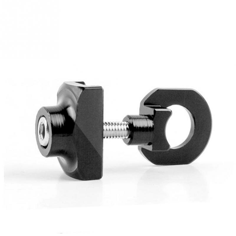 Bike Chain Tensioner Adjuster Aluminum Alloy Bicycle Fastener Bolt Single Speed Bicycle Bolt Screw For Bmx Fixie Bike Black
