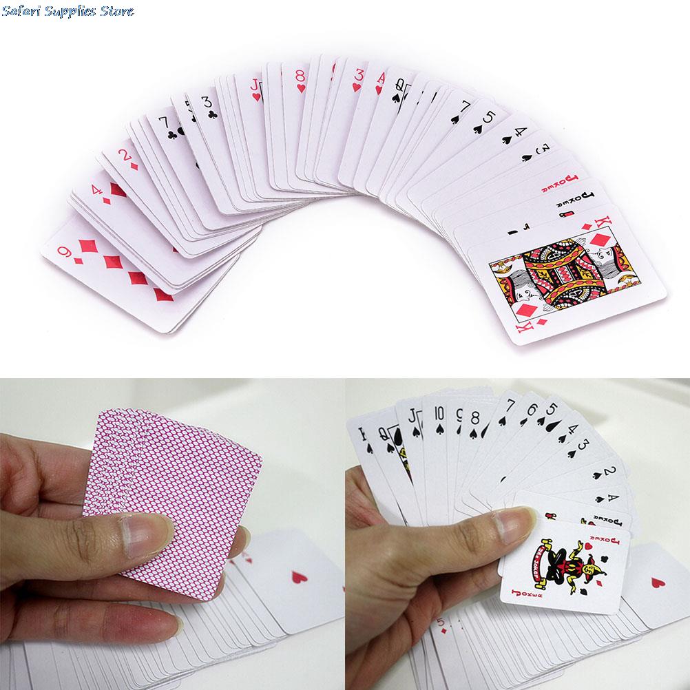 Mini poker små spillekort familie spil rejse spil 5.3*3.8 cm