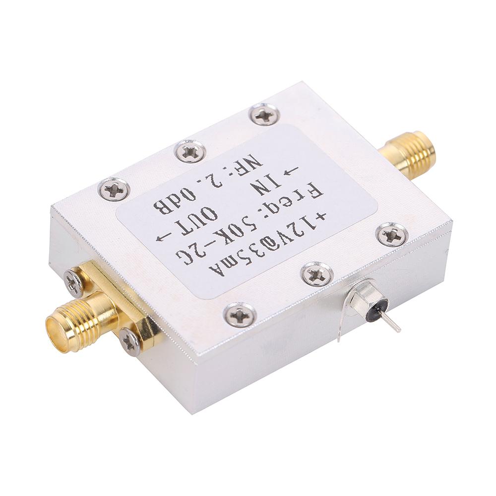 RF Amplifier Signal Receiver 50K-2GHZ Low Noise Amplifier RF Amplifier Broadband Low Noise Amplifier LNA Gain 31DB Gain