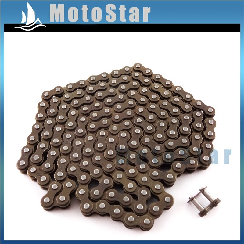 25 H 158 Links Tandwiel Ketting Met Spare Master Link Voor 47cc 49cc 2 Takt Pocket Bike Dirt ATV Quad 4 Wheeler Mini Moto
