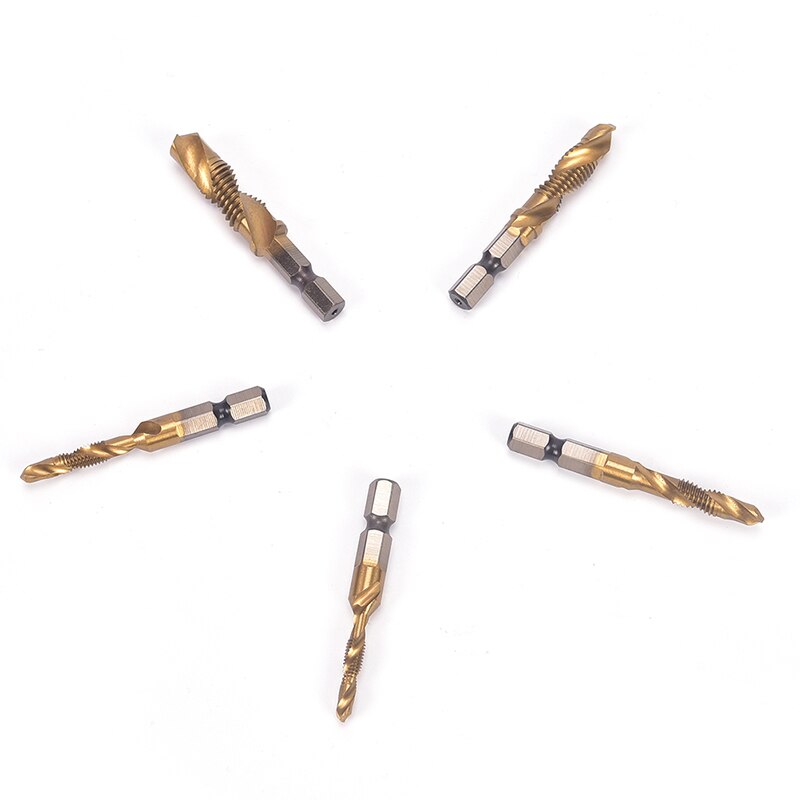 Draad M3 M4 M5 M6 M8 M10 Metaalbewerking Hex Shank Machine Kranen Kit Metric Plug Hand Tap Hss 6542 Schroef Spiraal Punt
