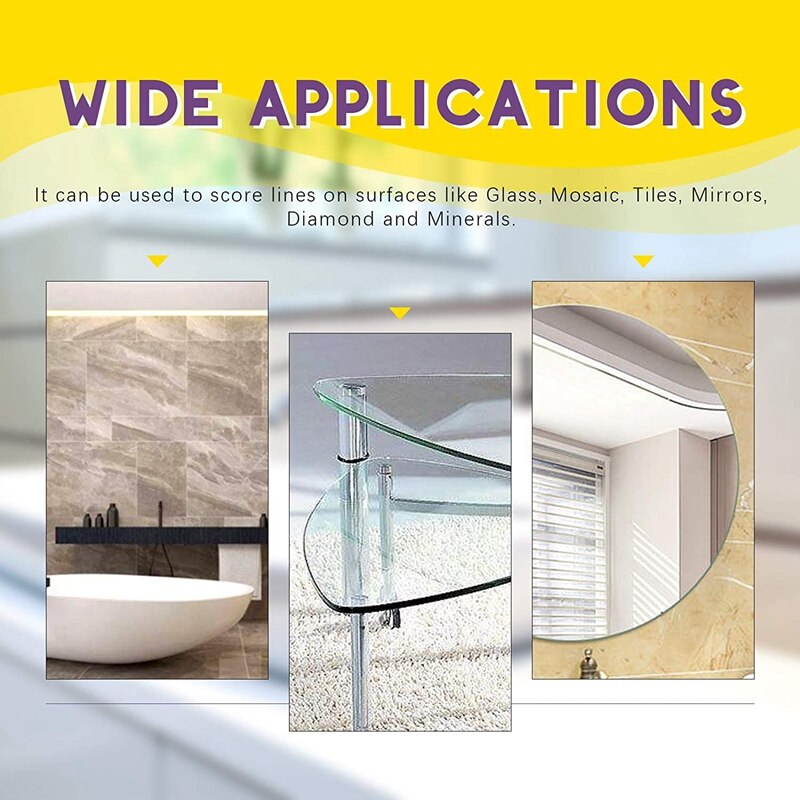 ! 2-In-1 Glass Tile Cutting Tool Kit, Including Glass Breaking Pliers And Glass Cutter, Mirror Cutting Kit