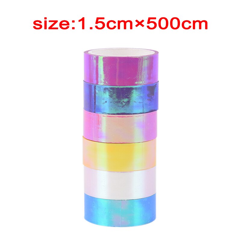 500cm Decoration Holographic Rhythmic Gymnastics RG Prismatic Glitter Tape Hoops Stick