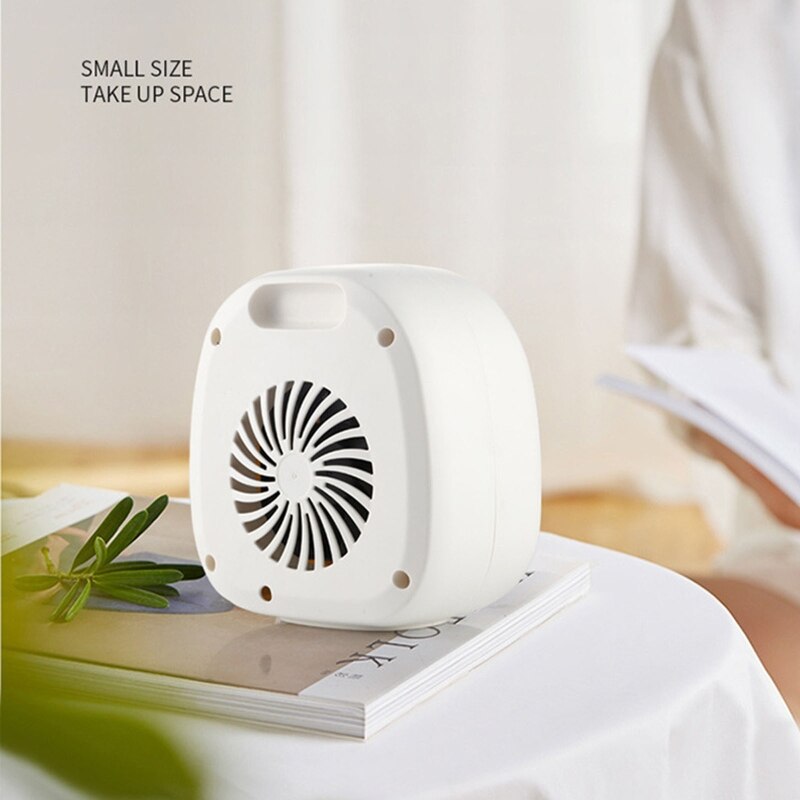 Portable Cute Electric Fan Heater Adjustable Thermostat Overheat Protection