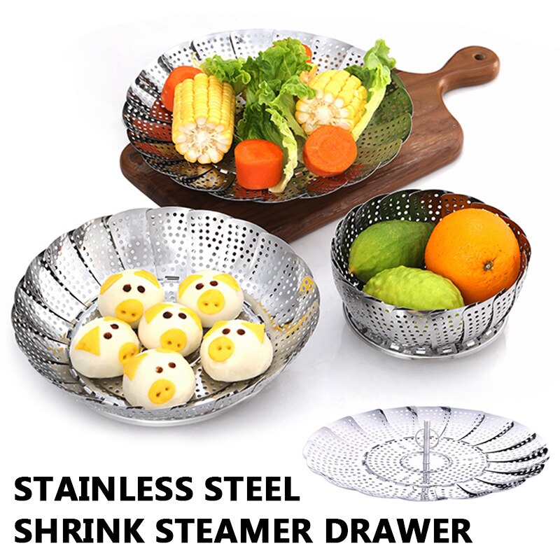 Friteusemand Multifunctionele roestvrijstalen frietjes mand huishoudelijke frituurmand met handvat voedsel filter voor keuken restaurant partij barbecue Bakmand (Size : Small