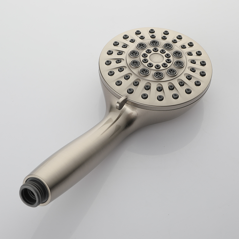 Douchekop Handdouche Hogedruk verstelbare spray Handdouchekoppen Geborsteld nikkel Wandgemonteerde doucheset 6-jets