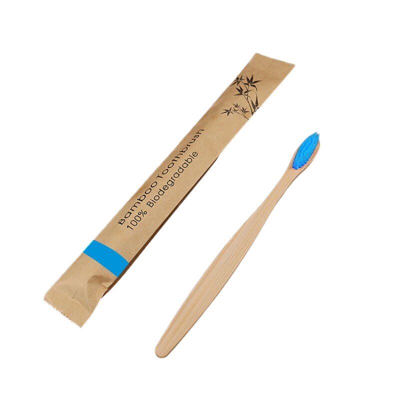 Portable Bamboo Soft Wood Toothbrush Eco Friendly Oral Hygiene Teeth Brushes Adult Oral Care Cleaning Healthy Products: 02 Toothbrushes