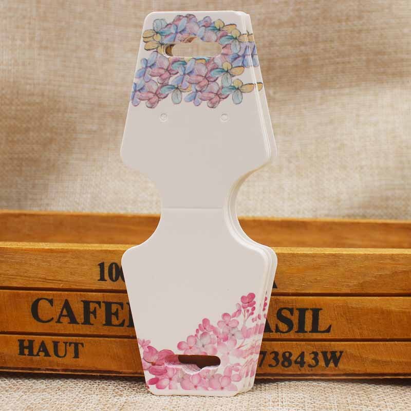 200pcs 4.5x12.0cm flower pattern Cards Printing Jewelry Necklace Bracelet Hang Tag Jewelry Display Cards Label Tag: card same as pic7