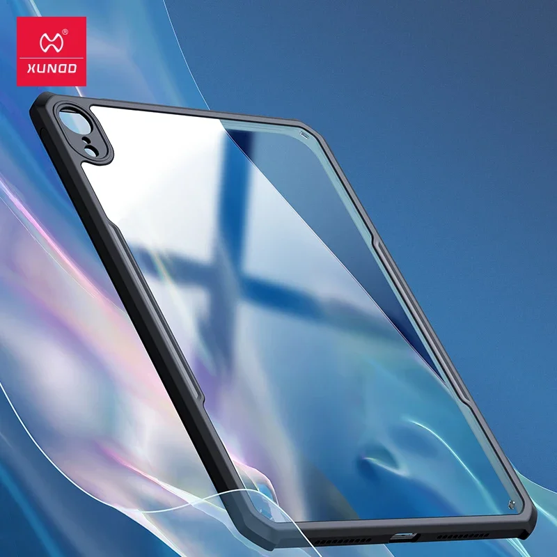 Voor iPad Mini 6 A17 Pro 2024 Tablet Case XUNDD Luxe Airbags Schokbestendig Beschermende Ultra Dunne Transparante Back Shell