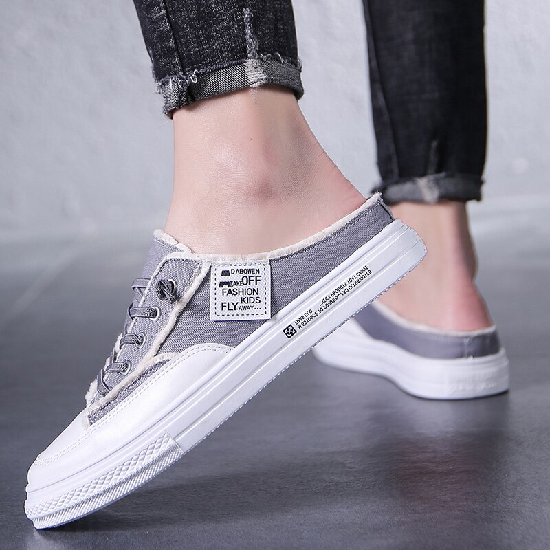 Zapatos de verano para Hombre, Sandalias sin cordones para playa, zapatillas de Hombre, zuecos de para Hombre, Sandalias transpirables de lona, Zapatos para Hombre
