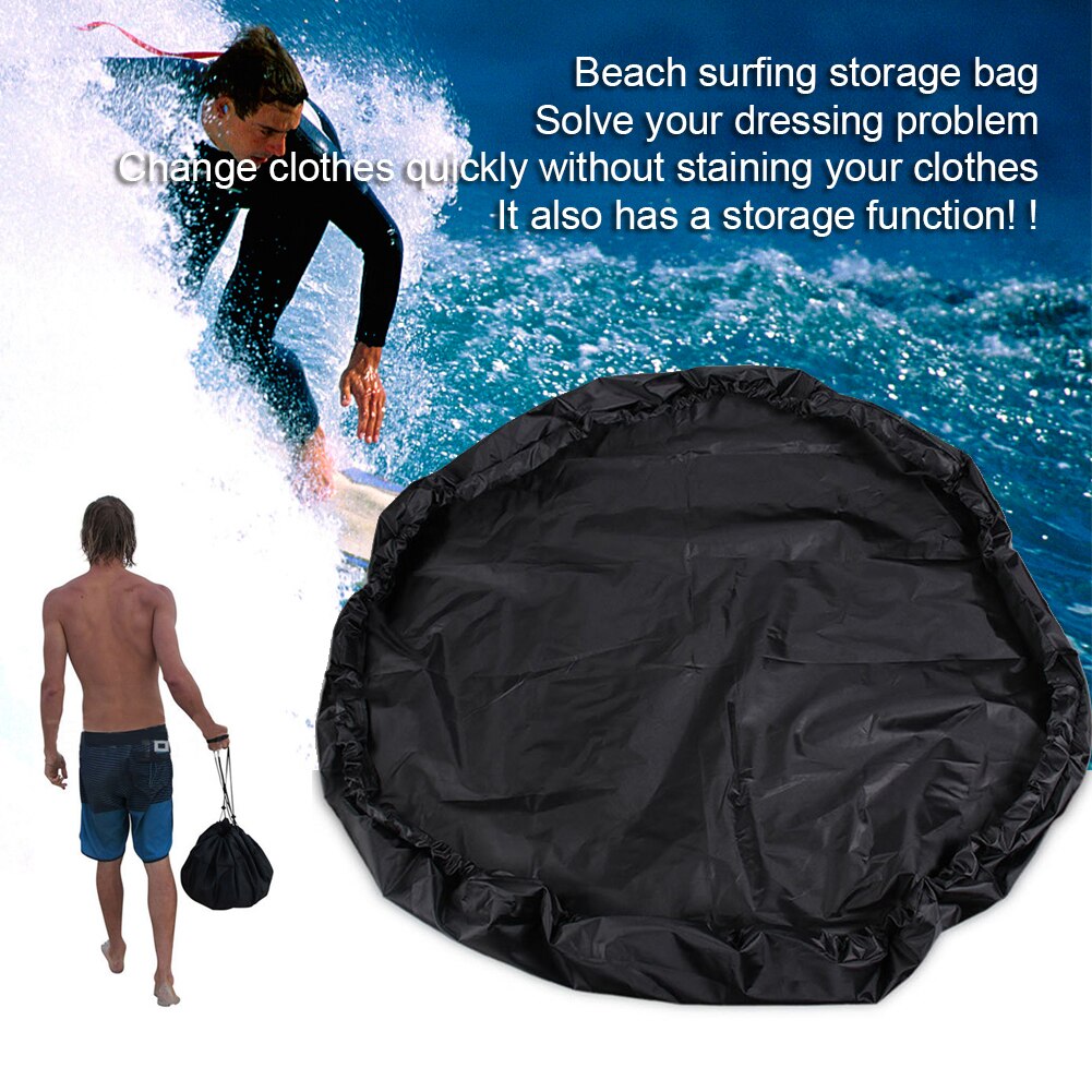 Dry Bag Foldable Polyester Beach Waterproof Swimming For Surfers Protective Wetsuit Changing Mat With Drawstring Storage Diving