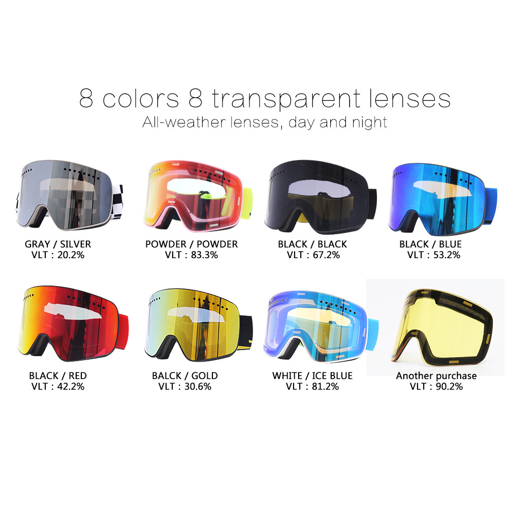 Ski Goggles Snowboard Snowmobile Skiing and Snowboarding UV Protection Snow Mask Man Woman Equipment Winter Sport Dropshippng