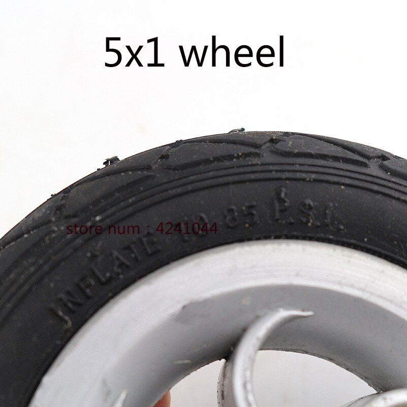 5X1 Pneumatic Tire With Inner Tube Electric Vehicle 5 Inch Inflation Wheel Using Metal Hub 5 Inch Pneumatic Wheel Gocart Caster