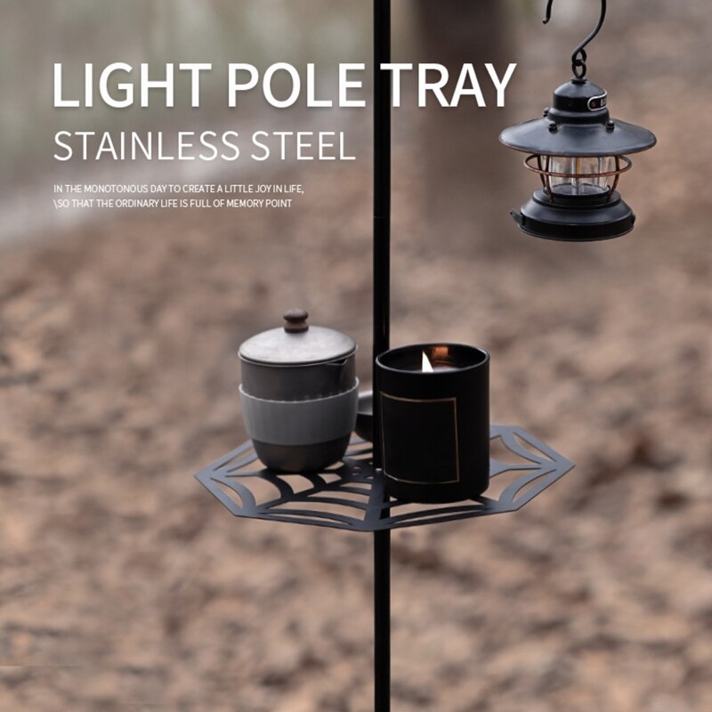 Metalen Lantaarn Stand Anti-Vervormd Opvouwbare Lamp Opknoping Pole Outdoor Camping Picknick Vissen Aluminiumlegering Licht Houder
