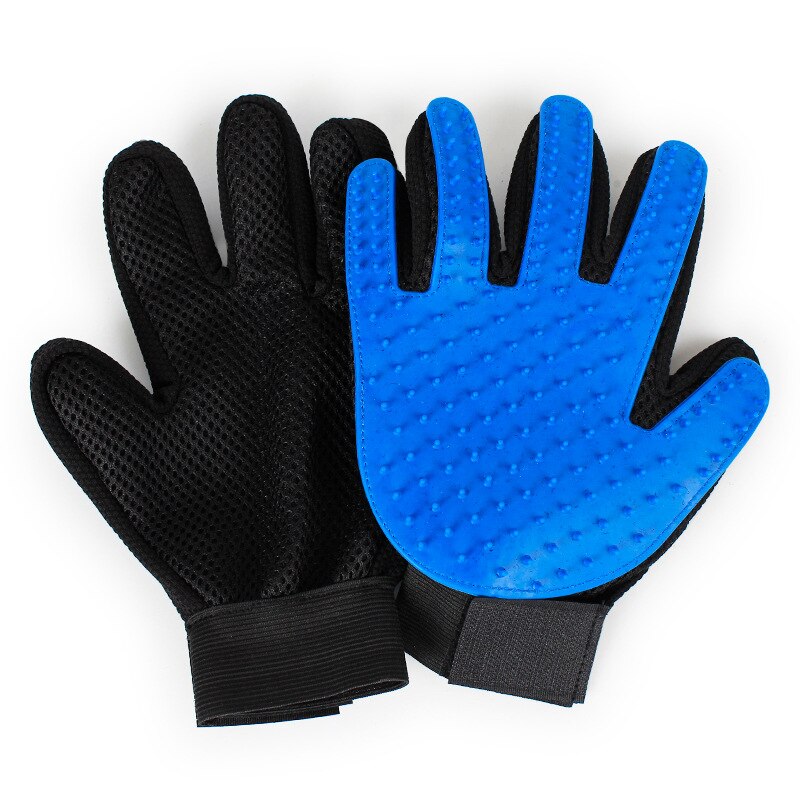 Guantes para Cepillar el pelo de mascotas para Cepillar el pelo para el cuidado de perros, masaje de gatos, peines de silicona, guante de depilación para perros para limpieza de mascotas