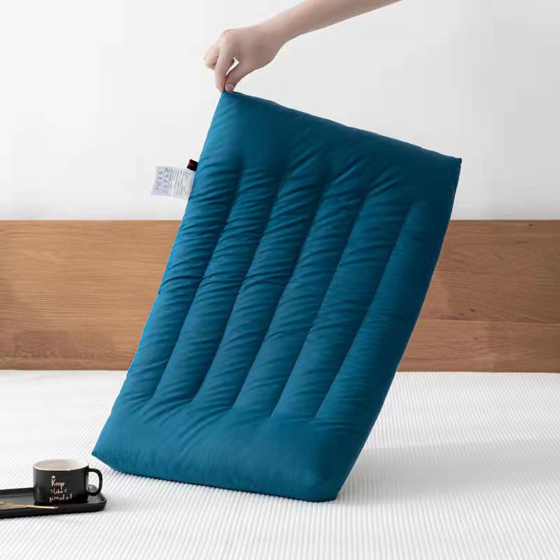 Oreiller en coton et velours pour enfants, oreiller plat et solide, Protection du cou, oreiller Ultra fin, literie adulte sans taie d&#39;oreiller