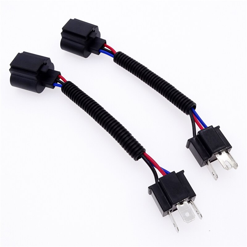 1 par sele adapter forlygte konvertering kabel ledningsstik stik til pigtail wire til  h4 han til  h13 bil usb stik