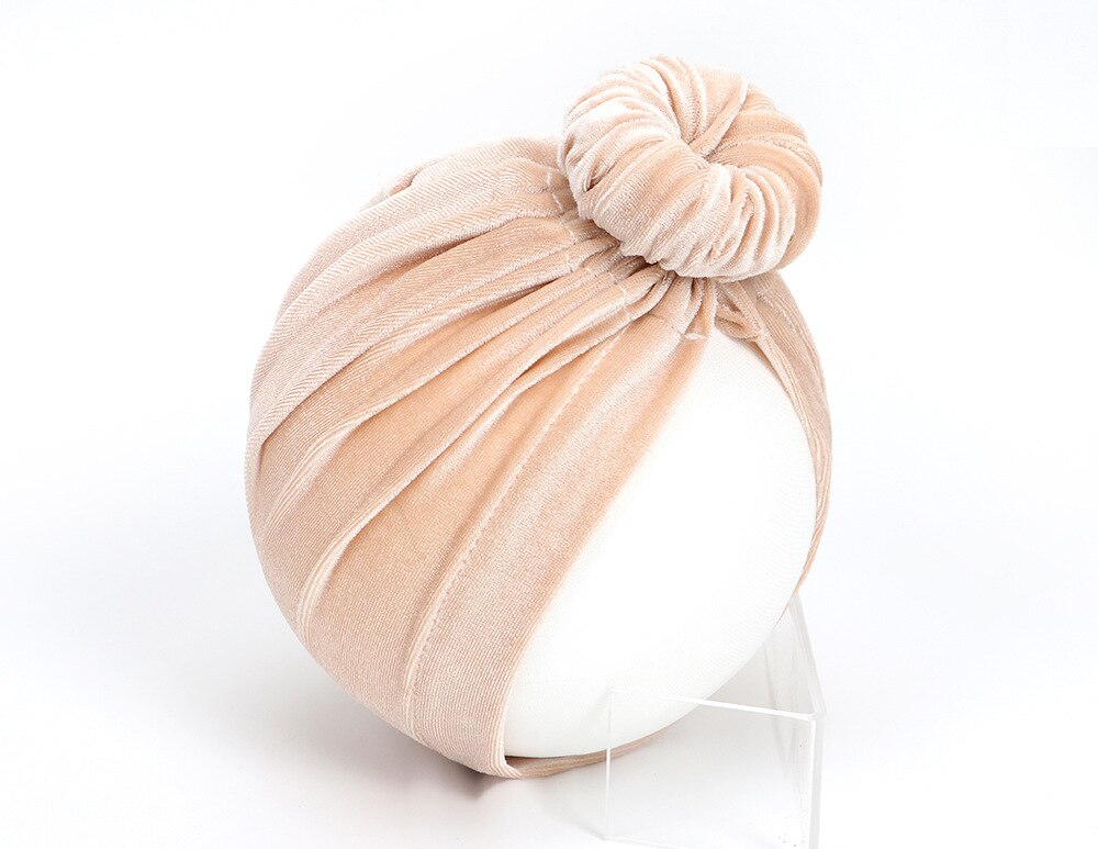 Nyfödd sammetsnäckor hatt stora munkar flickor mössa sammet indisk hatt bebis keps fotografi rekvisita turban hatt babytillbehör: 6
