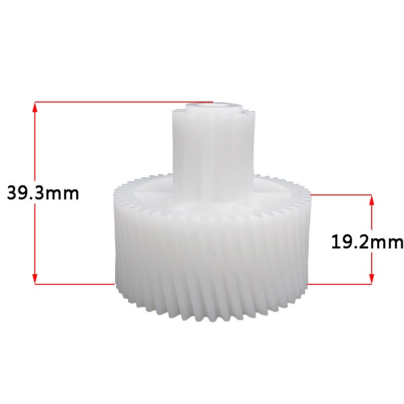 2 sztuk koła zębate części zamienne robić gospodarstwa domowego elektryczne maszynki robić mielenia mięsa plastikowe maszynka do mięsa koła dla Moulinex HV2 HV4 HV6 urządzenie kuchenne