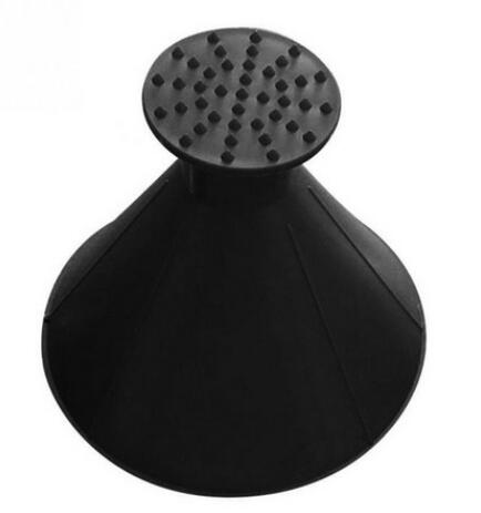 Round Windshield Ice Scraper Cone-Shaped Car Windshield Snow Removal Wiper - Snow Removal Funnel Window Cleaning Tool: black