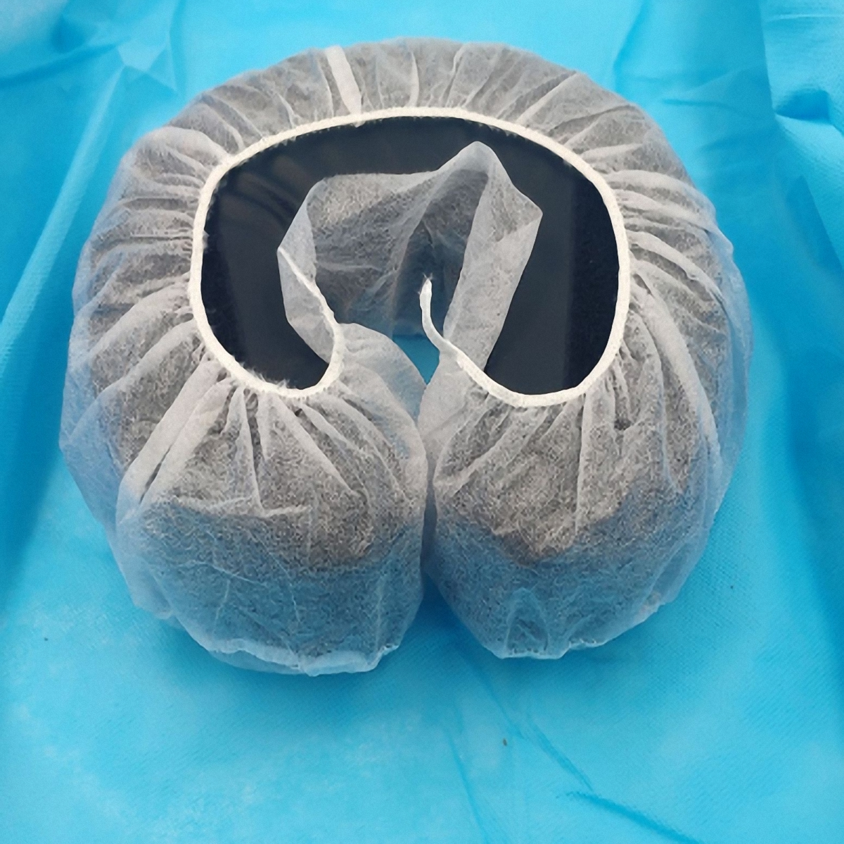 50 stks/pak Hoofdsteun Covers Ingericht Wegwerp Massage Gezicht Rust Cradle Covers Witte Kleur U-vormige Kussensloop Elastisch Non-woven