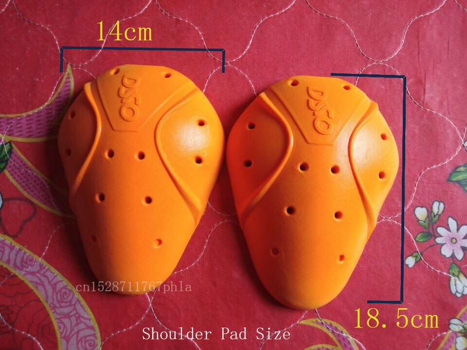 DSO Motorcycle jacket built-in armor Memory slow rebound Removable pad CE certificated Level 2 Marked Breathable Elbow Pad: 2 pcs shoulder pad