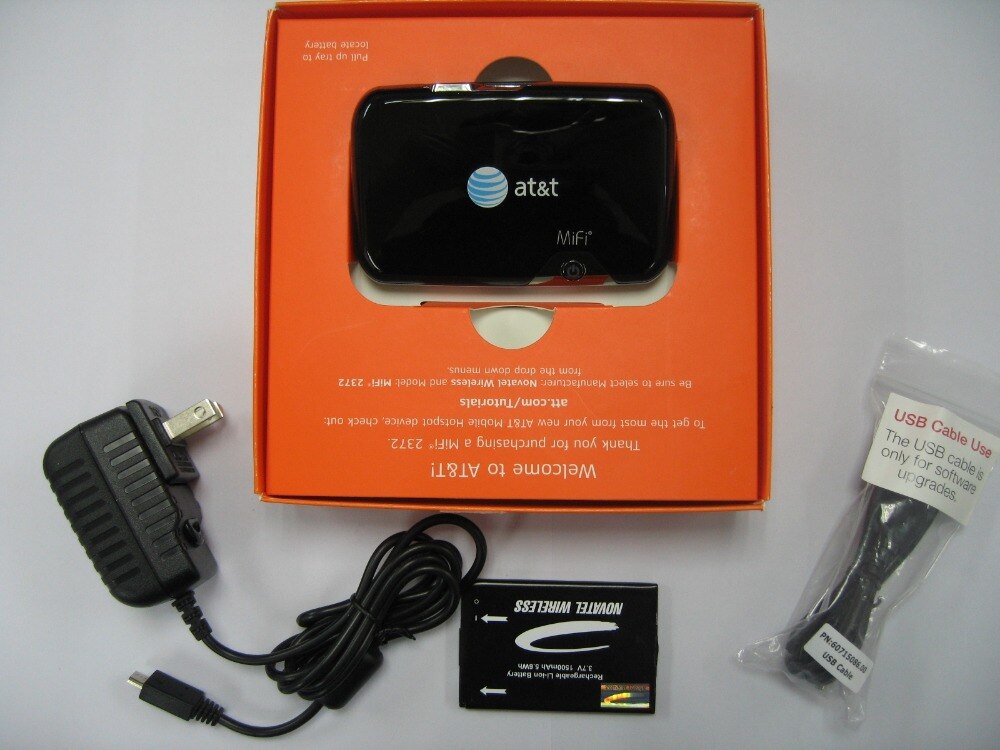 at&t MiFi 2372 Novatel Wireless 3G Broadband Wireless Mobile Hotspot WiFi Router