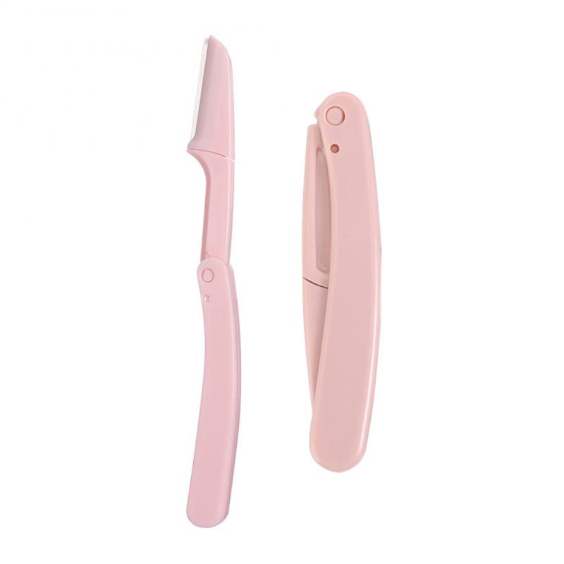 ﻿ 1PCS Eyebrow Trimmer Ladies Face Shaver Women Safe Gentle Makeup Tool For Women Anti-scratch Razor Makeup Tools Trendy ﻿: WHITE