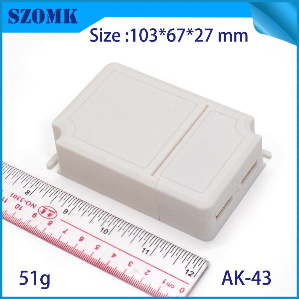 1pcs white color plastic LED supplying controller enclosure flame-retardant electronic junction box 73*37*24