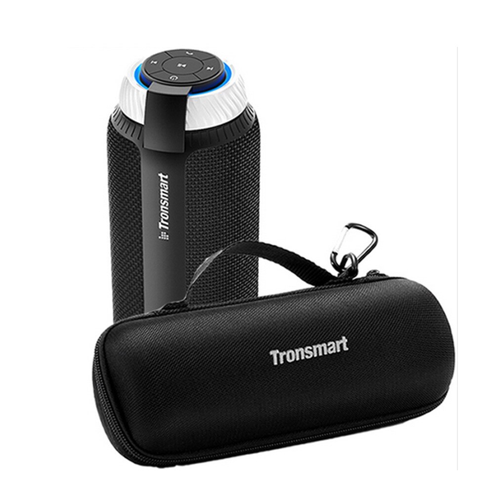 1 año de garantía elemento tronsmart T6 Mini altavoces para reproductor de música MP3 Altavoz Bluetooth portátil barra de sonido inalámbrica Audio: Black add case